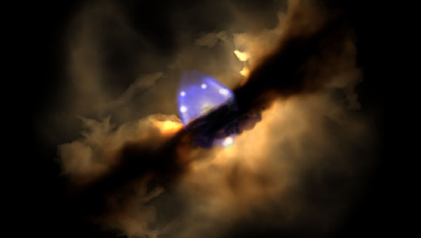 Астрономы наблюдали рождение звезды-гиганта